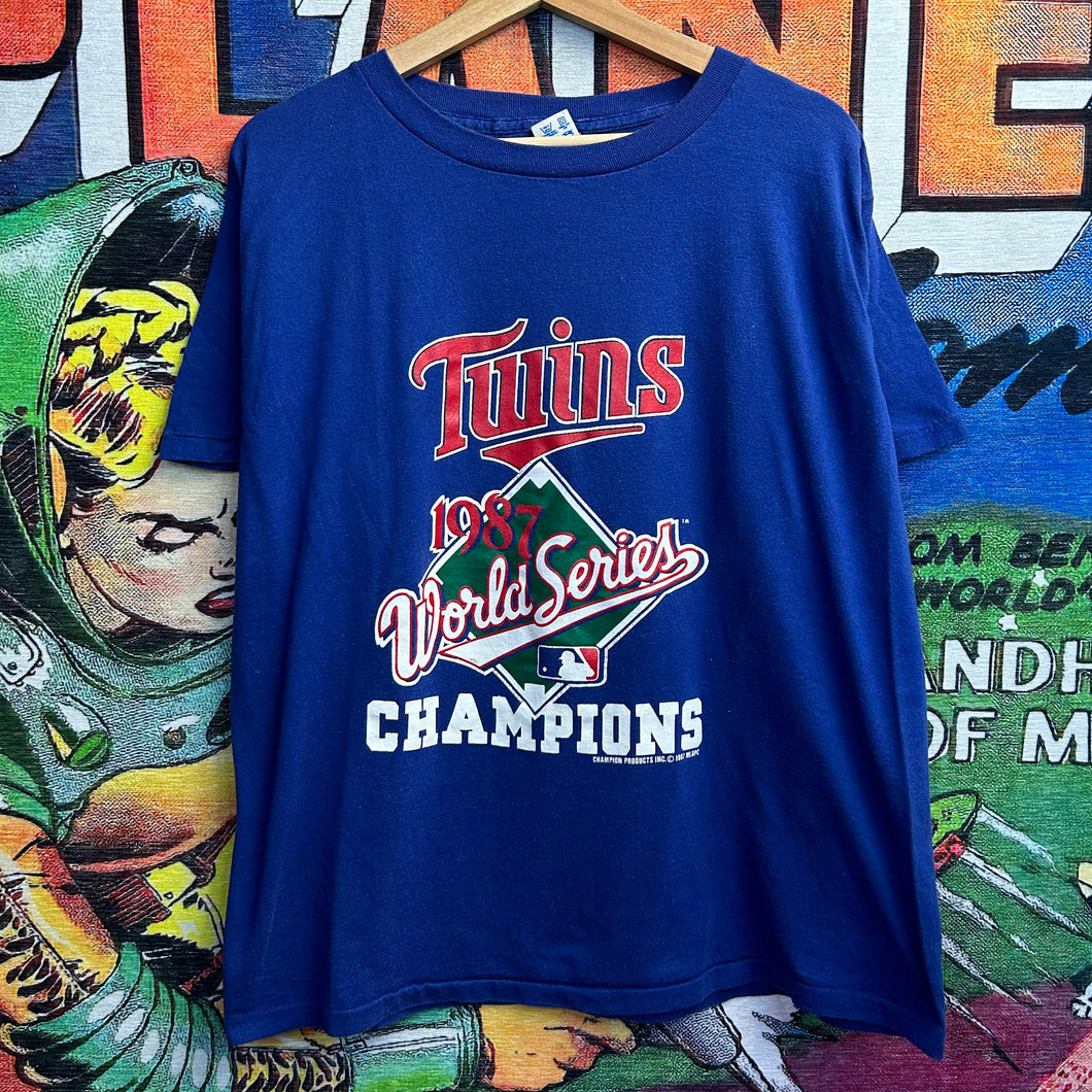 Vintage 80’s 87’ Minnesota Twins MLB Championship Tee Size Large