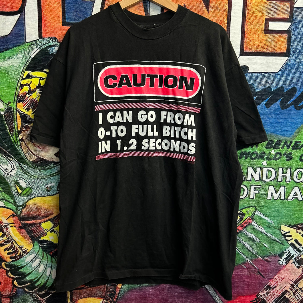 Vintage 90’s Caution B*tch Tee Size XL