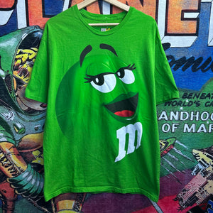 M&M’s Green M&M Tee Size Large