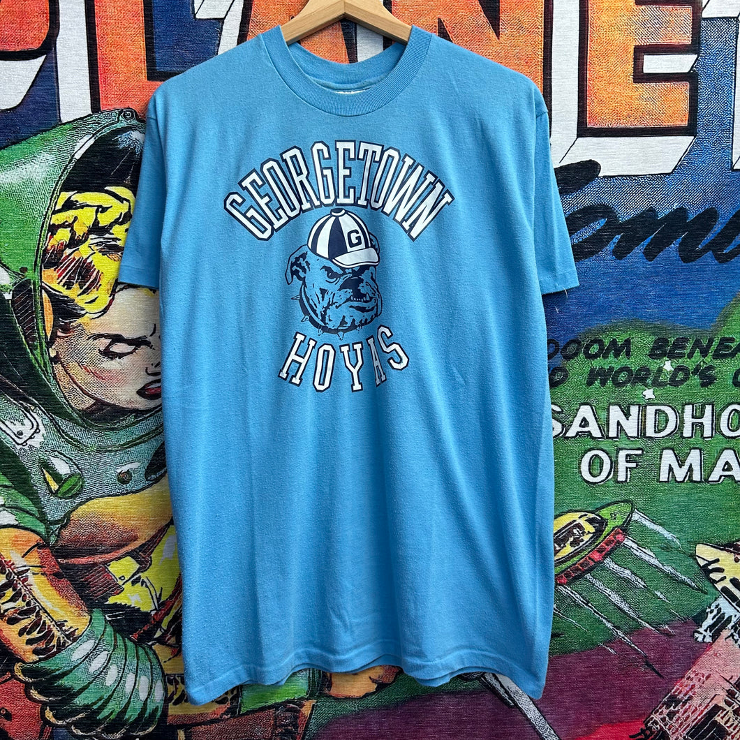 Vintage 80’s GeorgeTown Hoyas College Tee Size XL