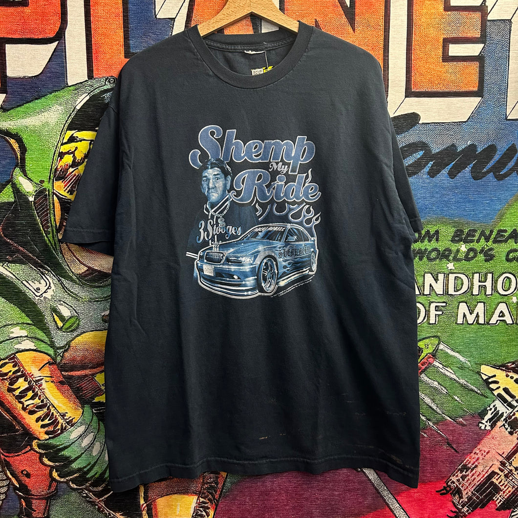 Y2K 3Stooges Shemp My Ride Tee Size XL