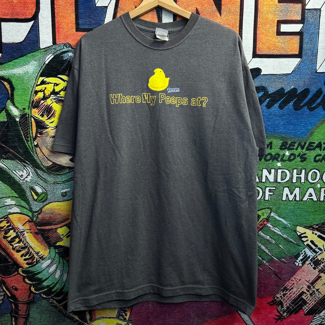 Y2K Peeps Where My Peeps At? Tee Size XL