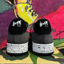 Load image into Gallery viewer, Brand New A BathingApe Bape Sta Black Grey Pink Suede Size 10
