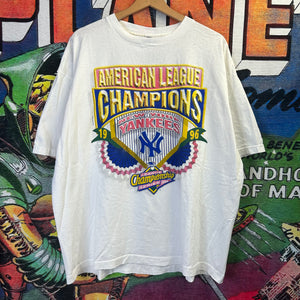 Vintage 90’s New York Yankees MLB American League Champions 96’ Tee Size XL