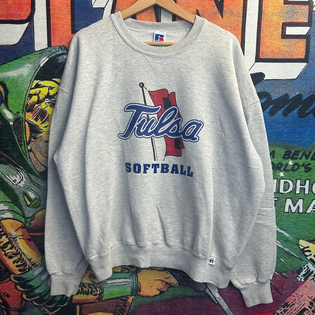 Vintage 90’s Tulsa Softball Sweater Size XL