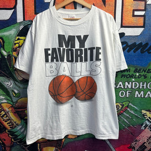 Vintage 90’s Favorite Balls Basketball Tee Size XL