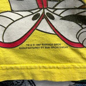 Vintage 90’s 97’ Looney Tunes Character Tee Size Boxy XL