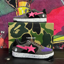 Load image into Gallery viewer, Brand New A BathingApe Bape Sta Black Grey Pink Suede Size 10
