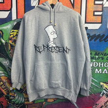 Load image into Gallery viewer, Y2K Bart Simpson Represent Hoodie Size Large
