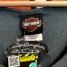 Load image into Gallery viewer, Y2K Harley Davidson Embroidered Navy Tank Top Size Medium
