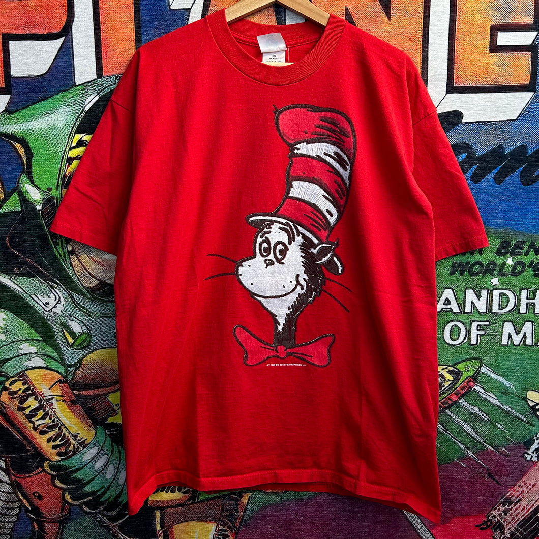 Vintage 90’s 97’ Cat In The Hat Dr.Seuss Tee Size XL