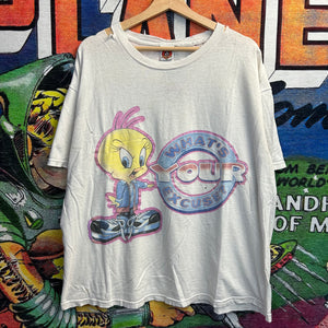 Vintage 90’s Tweety Looney Tunes What’s Your Excuse Tee Size XL