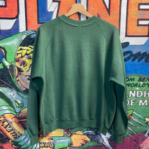 Vintage 80’s Blank Green Sweatshirt Size Large