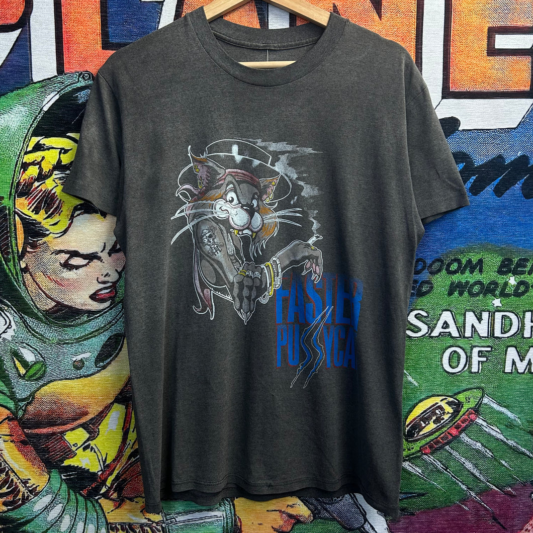 Vintage 80’s Faster Pussy Cat Band Tour Tee Size Medium
