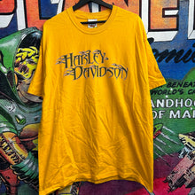 Load image into Gallery viewer, Y2K Harley Davidson Yellow Tee Size XL
