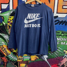 Load image into Gallery viewer, Vintage 90s Nike Navy Long Sleeve Shirt size
