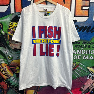 Vintage 90’s I Fish Therefore I Lie! Tee