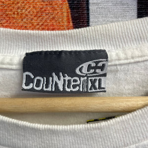 Vintage 90’s Counter Culture Logo Tee Size XL