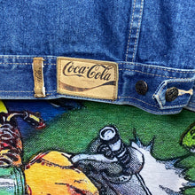 Load image into Gallery viewer, Vintage 90s Coca Cola Denim Jacket size XS
