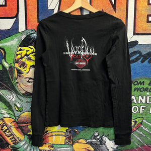 Harley Davidson VooDoo Long Sleeve Tee Size Small Womens