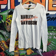 Load image into Gallery viewer, Harley Davidson Motorcycles LongSleeve Tee Size Women’s Large
