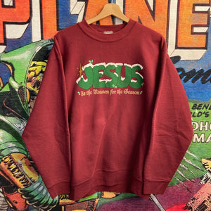 90’s Jesus Is The Reason For The Season Sweatshirt Size Large