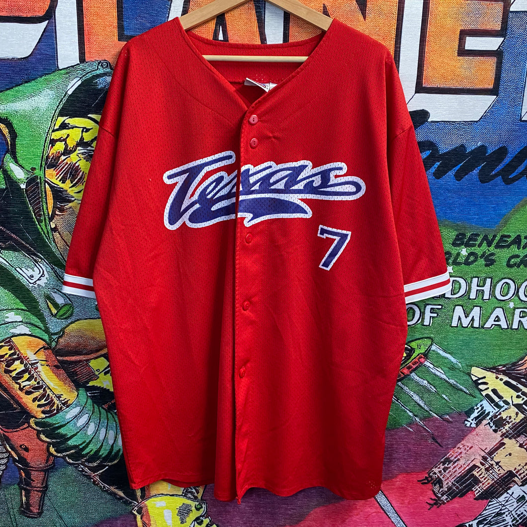 Vintage 90s Texas Baseball Jersey Size XL