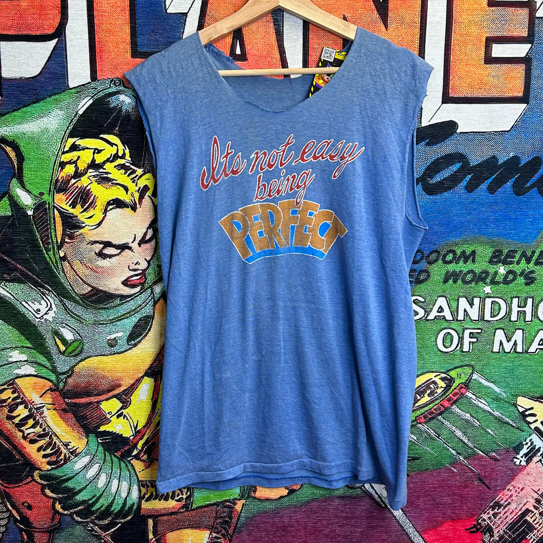 Vintage 80’s “Perfect” Sleeveless Tee Size Large