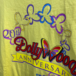 Y2K Dollywood Anniversary Glitter Tee Size Medium