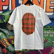 Load image into Gallery viewer, Brand New Bape White Logo Check Plaid Tee Size Large
