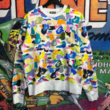 Load image into Gallery viewer, Bape Multi Camo Crewneck Sweater Size Medium
