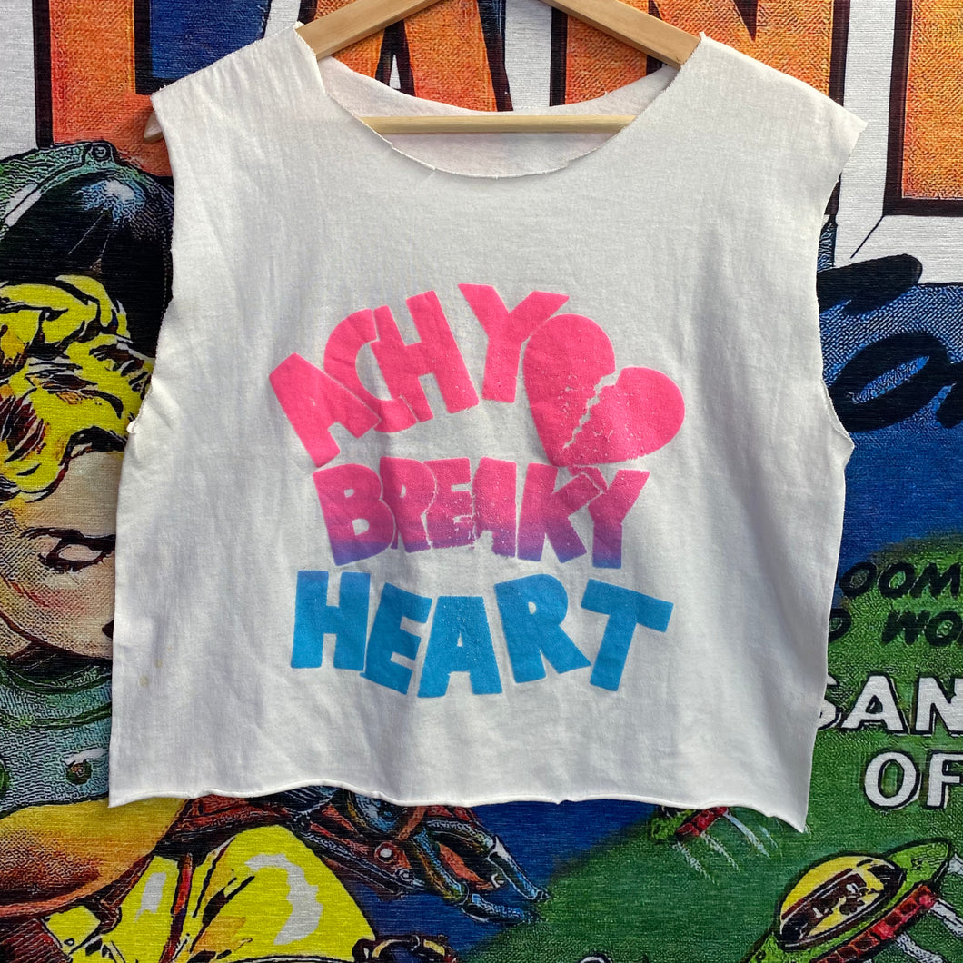 Vintage 80s Billy Ray Cyrus Cropped and Chopped Tee Shirt size Large