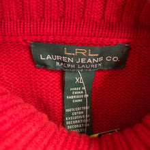 Load image into Gallery viewer, 90’s Ralph Lauren Jeans Turtle Neck Size XL
