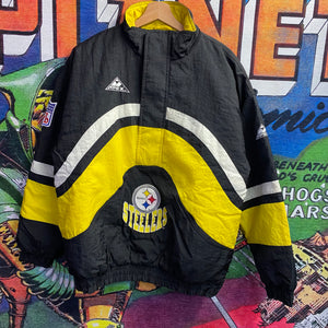 Vintage 90s NFL Pittsburgh Steelers Puffer Jacket size Medium