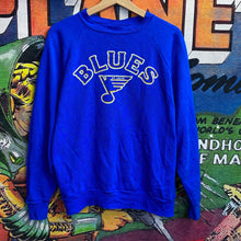 Load image into Gallery viewer, Vintage 80s NHL Blue Jays Crewneck Sweat Sz L
