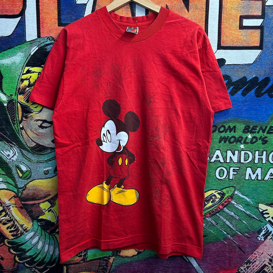 Vintage 90’s Mickey Mouse Sketches Tee Size Large