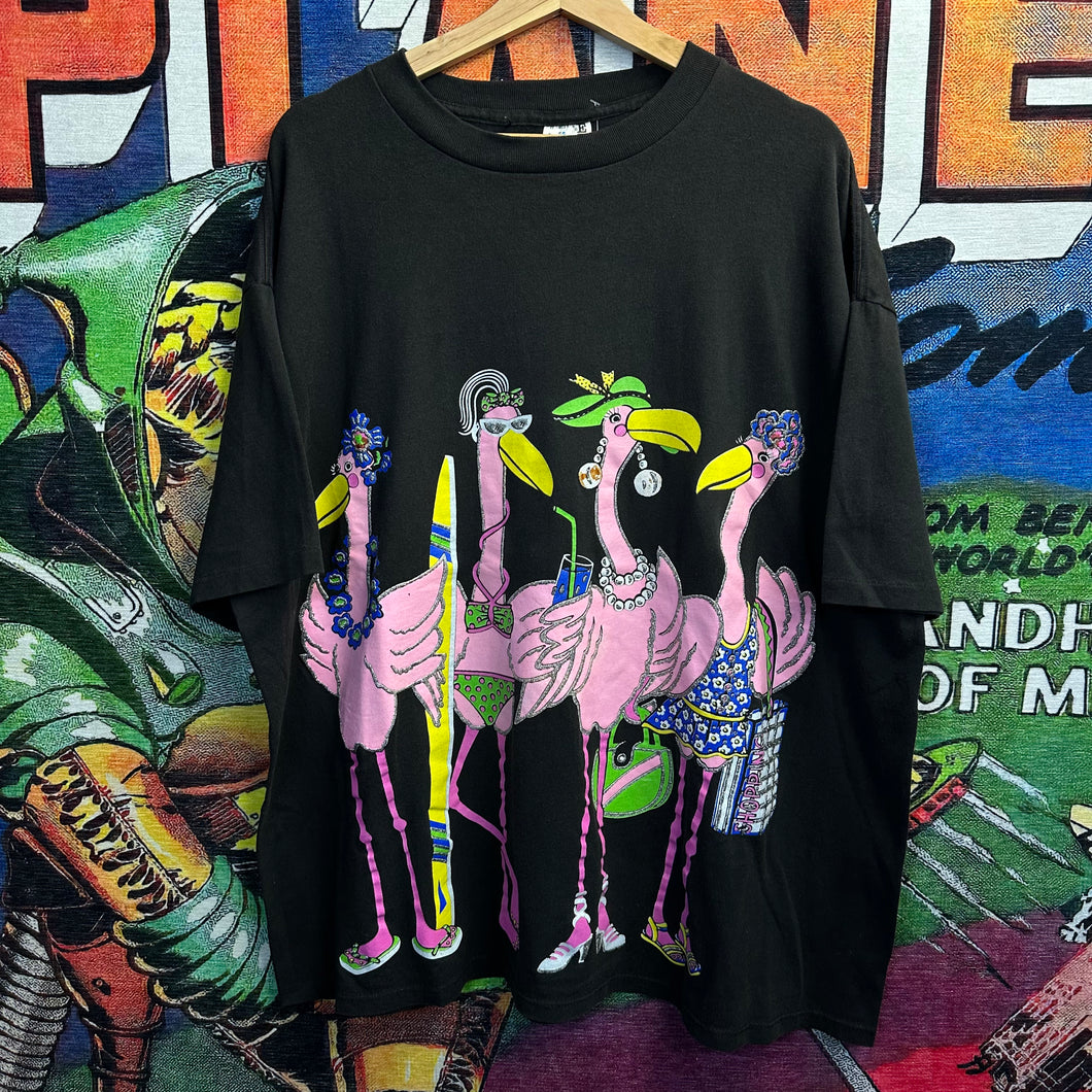 Vintage 90’s Flamingos Tee Sizs XL