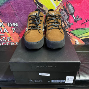Giuseppe Zanotti Zola Brown Suede Platform Sneaker Size 39 / 6