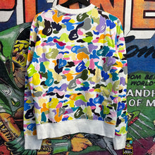 Load image into Gallery viewer, Bape Multi Camo Crewneck Sweater Size Medium
