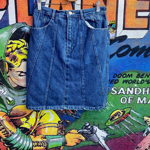 Vintage Jeanjer Denim Skirt size 26”