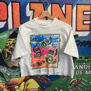 90’s Cropped Fish Tee Size Large