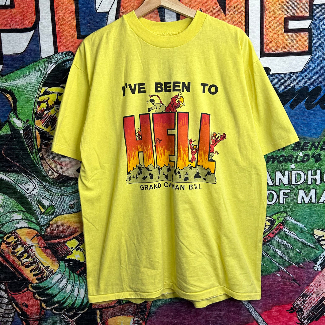 Vintage 80’s Grand Cayman Islands “Hell” Tee Size XL