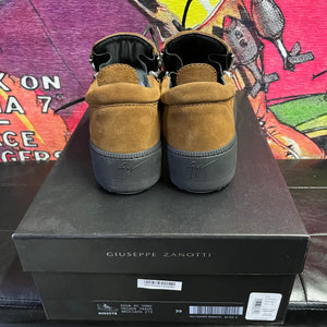 Giuseppe Zanotti Zola Brown Suede Platform Sneaker Size 39 / 6