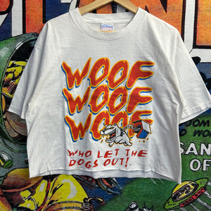 Vintage 90’s Who Let The Dogs Out Cutoff Tee Size Large