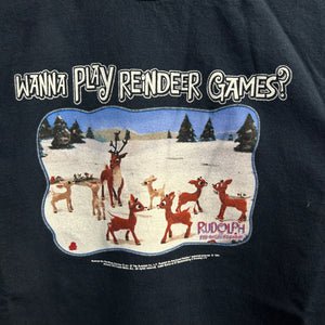Y2K Rudolph Reindeer Games Tee Size XL