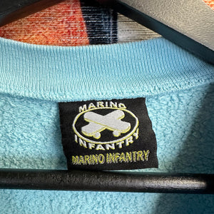 Brand New Marino Infantry Bling Sweatshirt Blue Size XL