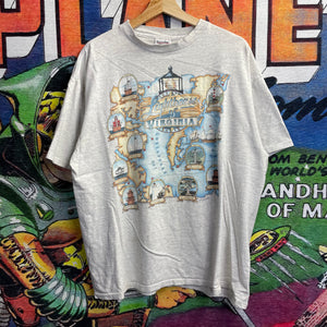 Vintage 90’s Light Houses of Virginia Tee Size XL