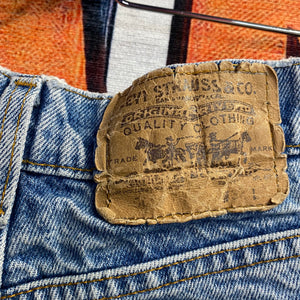 Vintage Levi’s Distressed Denim Shorts size 30”