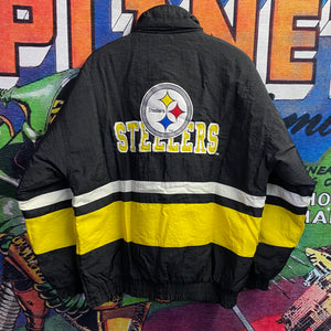 Vintage 90s NFL Pittsburgh Steelers Puffer Jacket size Medium