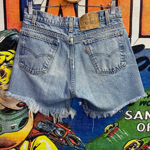 Vintage Levi’s Distressed Denim Shorts size 30”